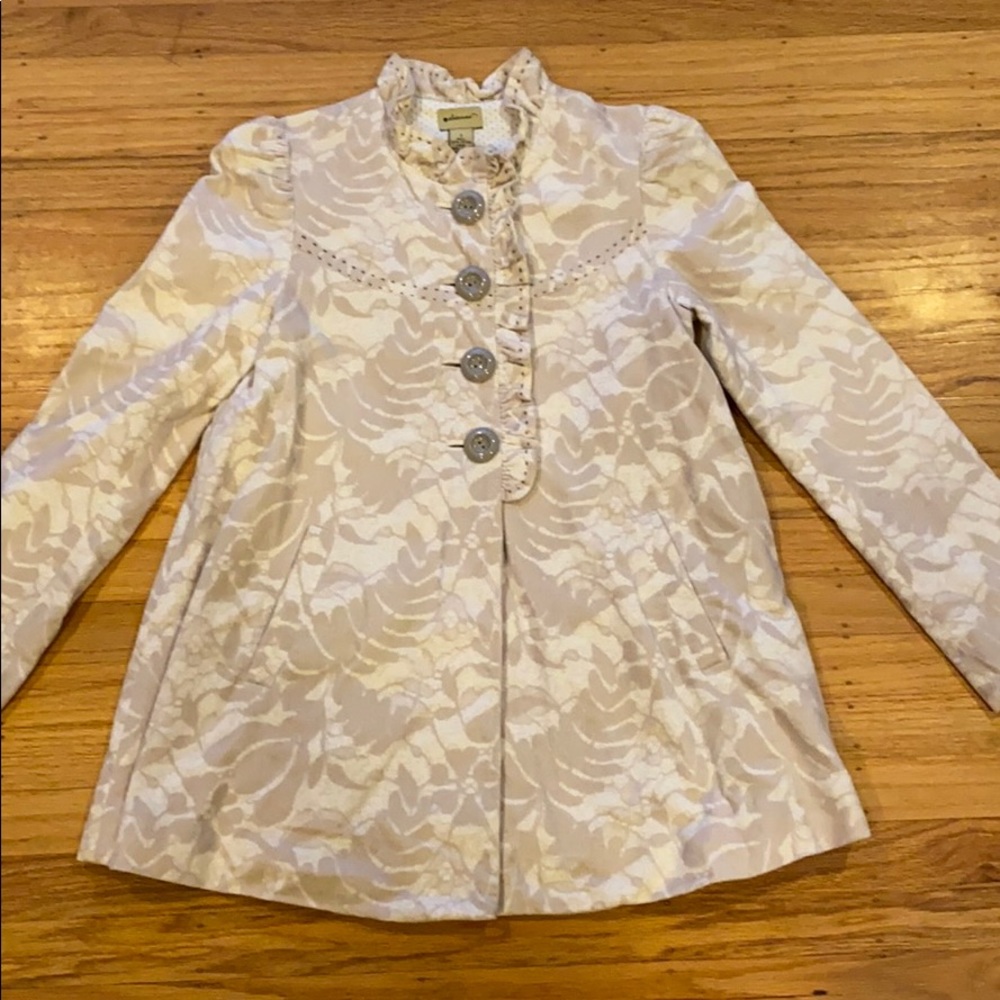 Anthropologie elevenses button you trench coat
